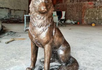 仿古狼雕塑厂家 酒店宾馆小品 玄关现代狼雕塑
