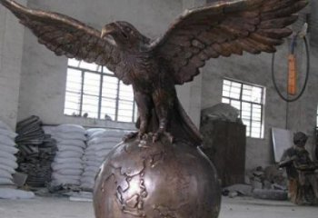 住宅小区飞鹰雕塑厂家 大型现代小品 公园喷漆飞鹰雕塑