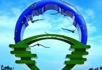村口海燕雕塑厂家 中式烤漆摆件 户外抽象海燕雕塑