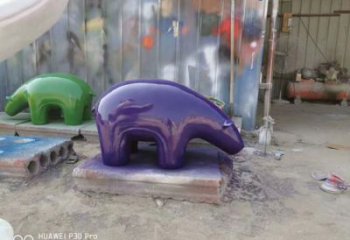 幼儿园狗熊雕塑厂家 卡通喷漆小品 室内异形狗熊雕塑