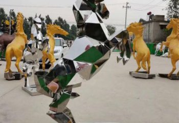 风景区马雕塑厂家 中式室内摆件 风景区抽象马雕塑