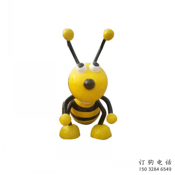 街道蜜蜂雕塑厂家 创意村口小品 酒店拉丝蜜蜂雕塑