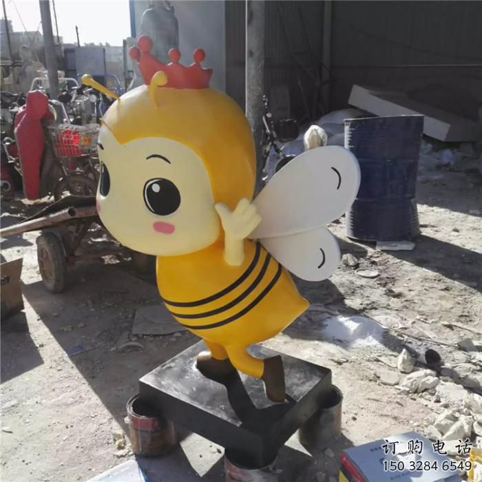 庭院蜜蜂雕塑厂家 欧式仿真摆件 户外喷漆蜜蜂雕塑