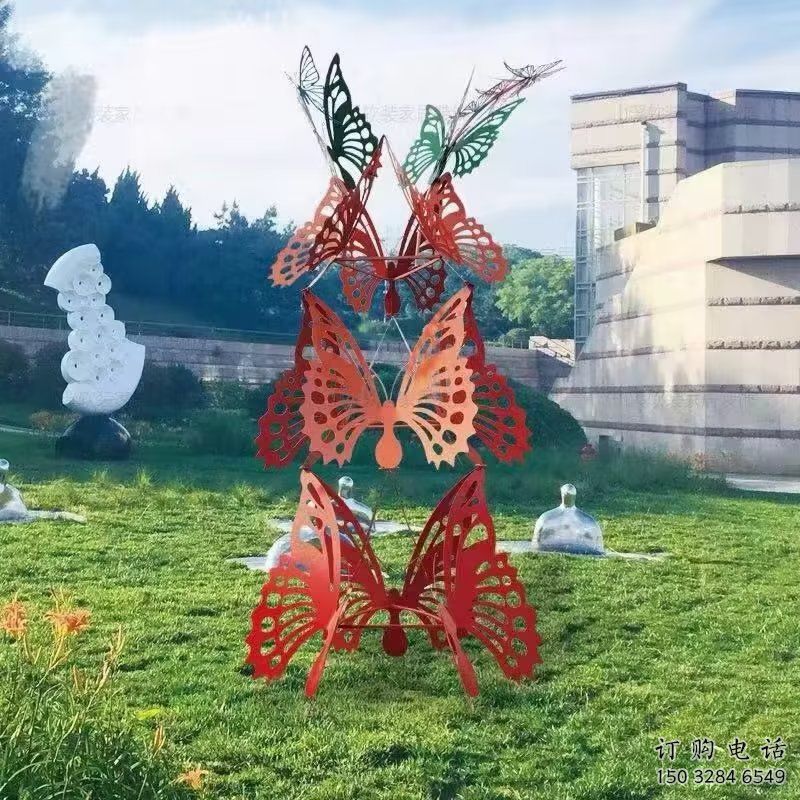 草地彩蝶雕塑厂家 镂空异形小品 户外异形彩蝶雕塑 草地彩蝶雕塑厂家 镂空异形小品 户外异形彩蝶雕塑