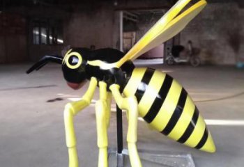 公园蜜蜂雕塑厂家 中式烤漆小品 风景区仿真蜜蜂雕塑