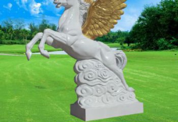 幼儿园天马雕塑厂家 卡通喷漆小品 室内异形天马雕塑