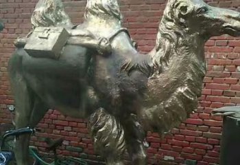 仿古骆驼雕塑厂家 户外抽象小品 广场大型骆驼雕塑