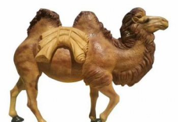 住宅小区骆驼雕塑厂家 现代广场小品 公园喷漆骆驼雕塑