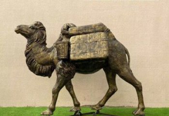 草地骆驼雕塑厂家 户外异形小品 现代抽象骆驼雕塑