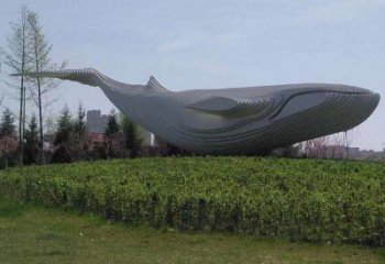 步行街金鱼雕塑厂家 创意抽象摆件 户外切面金鱼雕塑