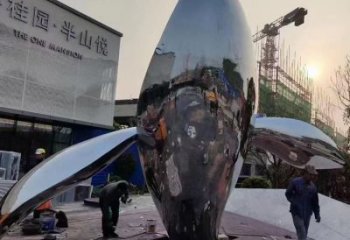 园林金鱼雕塑厂家 大型房地产摆件 街道户外金鱼雕塑