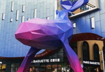 切面金鱼雕塑厂家 现代抽象摆件 商场切面金鱼雕塑