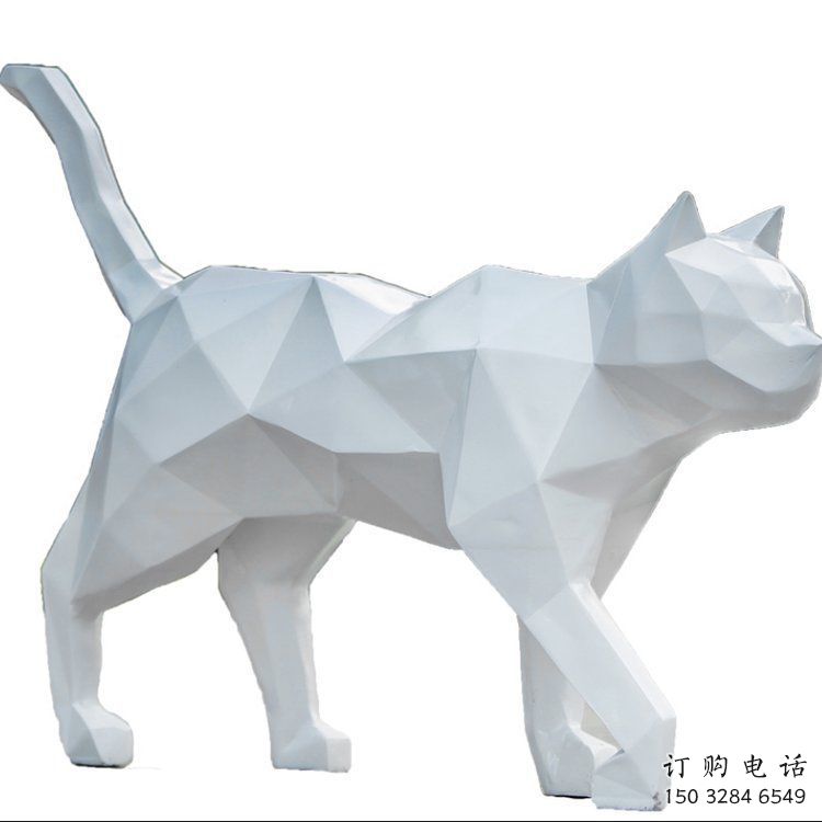 切面猫雕塑厂家 现代抽象摆件 商场切面猫雕塑 切面猫雕塑厂家 现代抽象摆件 商场切面猫雕塑