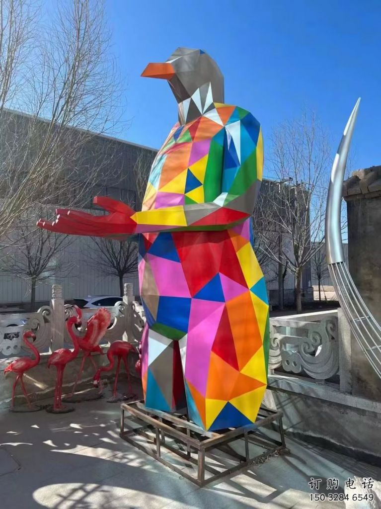 步行街飞鸟雕塑厂家 创意卡通摆件 大型切面飞鸟雕塑 步行街飞鸟雕塑厂家 创意卡通摆件 大型切面飞鸟雕塑