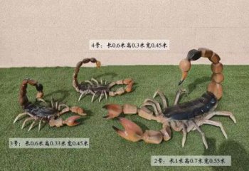 烤漆蝎子雕塑厂家 户外抽象摆件 公园广场蝎子雕塑