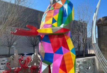 步行街飞鸟雕塑厂家 创意卡通摆件 大型切面飞鸟雕塑