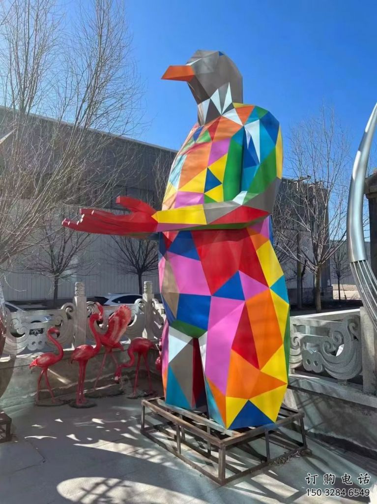 几何飞鸟雕塑厂家 中式户外摆件 草地切面飞鸟雕塑 几何飞鸟雕塑厂家 中式户外摆件 草地切面飞鸟雕塑