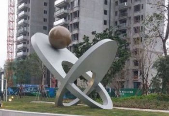 街道玉兔雕塑厂家 创意村口小品 酒店拉丝玉兔雕塑