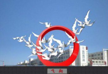 广场飞鸽雕塑厂家 欧式创意摆件 风景区现代飞鸽雕塑