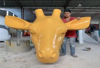 步行街牛头雕塑厂家 创意公园摆件 户外抽象牛头雕塑   