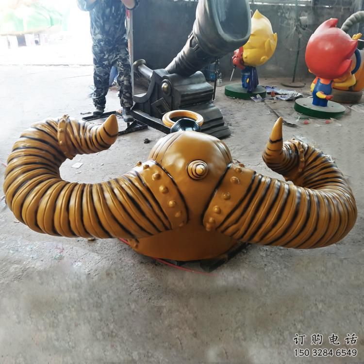 彩绘牛角雕塑厂家 卡通喷漆小品 草地切面牛角雕塑 彩绘牛角雕塑厂家 卡通喷漆小品 草地切面牛角雕塑