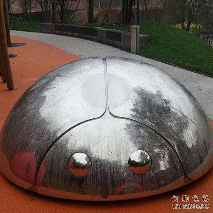 游乐场瓢虫雕塑厂家 现代抽象摆件 住宅小区仿真瓢虫雕塑