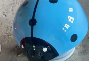 彩绘瓢虫雕塑厂家 现代抽象摆件 商场切面瓢虫雕塑