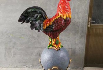 风景区小鸡雕塑厂家 中式室内摆件 户外仿真小鸡雕塑
