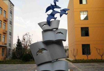 校园鸿雁雕塑厂家 创意广场摆件 风景区仿真鸿雁雕塑