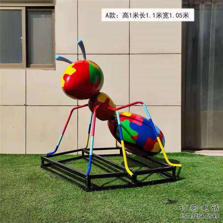 彩绘蚂蚁雕塑厂家 卡通喷漆小品 草地切面蚂蚁雕塑 彩绘蚂蚁雕塑厂家 卡通喷漆小品 草地切面蚂蚁雕塑