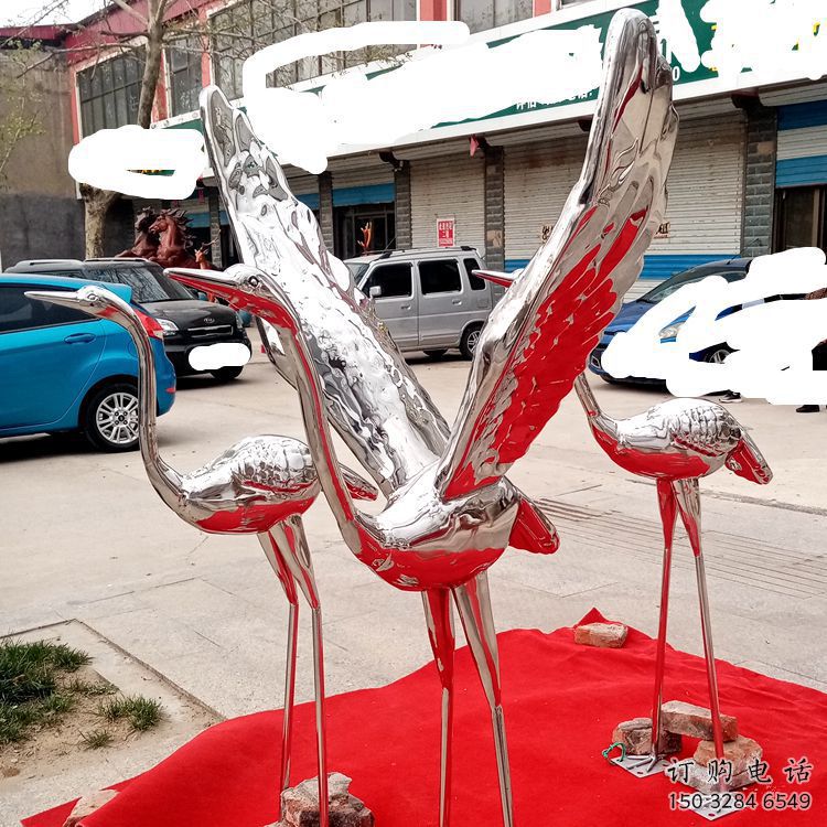 商业街白鹤雕塑厂家 大型房地产摆件 步行街仿真白鹤雕塑 商业街白鹤雕塑厂家 大型房地产摆件 步行街仿真白鹤雕塑