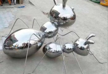 异形蚂蚁雕塑厂家 户外现代摆件 酒店拉丝蚂蚁雕塑