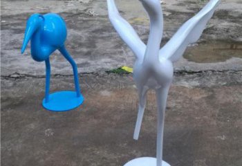 公园雀鸟雕塑厂家 中式烤漆小品 风景区仿真雀鸟雕塑