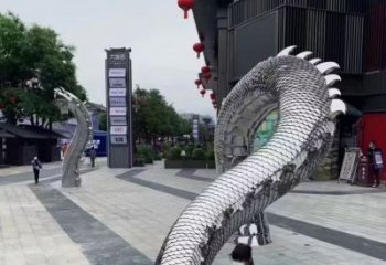 广场水龙雕塑厂家 大型户外摆件 街道仿古水龙雕塑