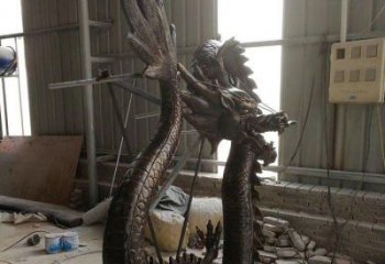 仿古水龙雕塑厂家 大型烤漆摆件 步行街异形水龙雕塑