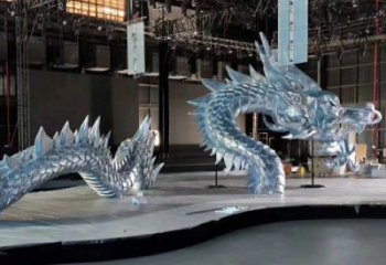 风景区水龙雕塑厂家 中式户外摆件 大型不锈钢水龙雕塑
