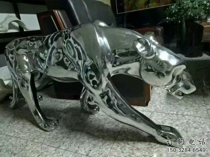 宾馆猎豹雕塑厂家 欧式仿真小品 大型创意猎豹雕塑