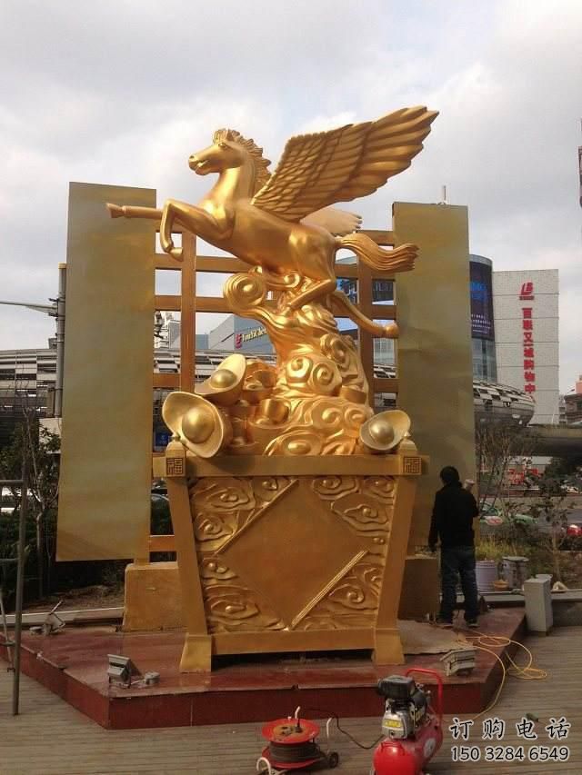 步行街金马雕塑厂家 创意摆件 大型广场金马雕塑 步行街金马雕塑厂家 创意摆件 大型广场金马雕塑