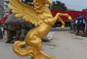 园林金马雕塑厂家 大型现代摆件 街道仿古金马雕塑
