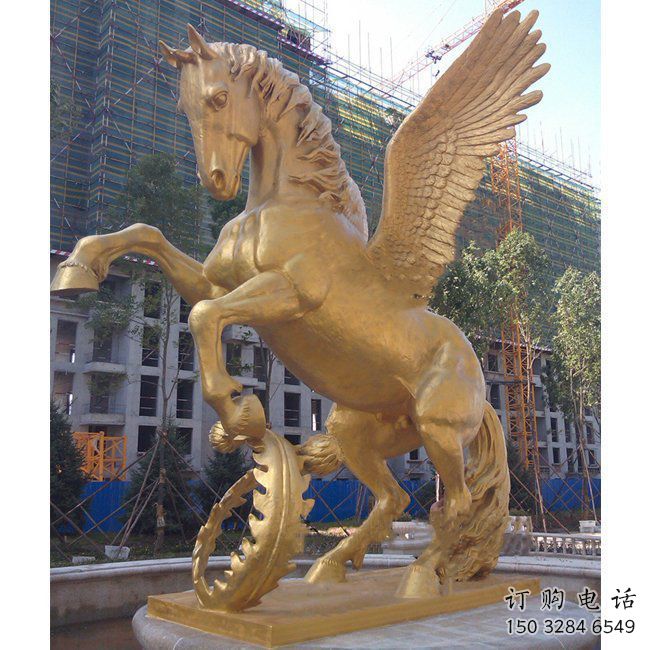 抽象金马雕塑厂家 创意村口摆件 现代彩绘金马雕塑 抽象金马雕塑厂家 创意村口摆件 现代彩绘金马雕塑