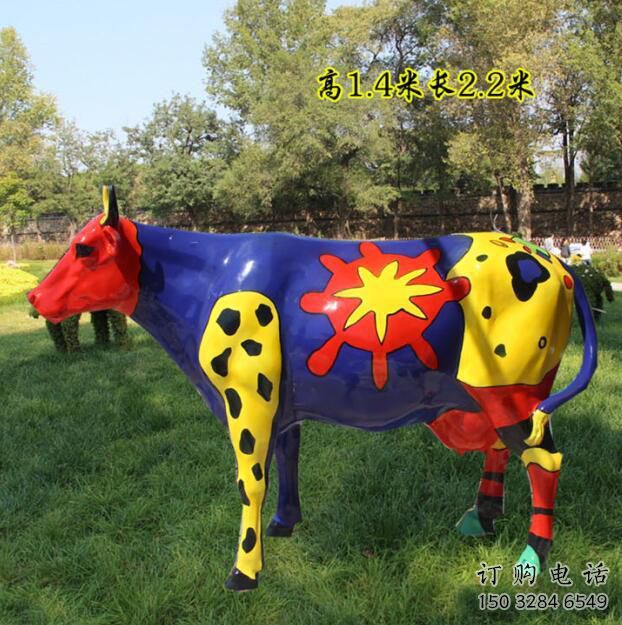 商业街花牛雕塑厂家 大型现代摆件 步行街异形花牛雕塑 商业街花牛雕塑厂家 大型现代摆件 步行街异形花牛雕塑