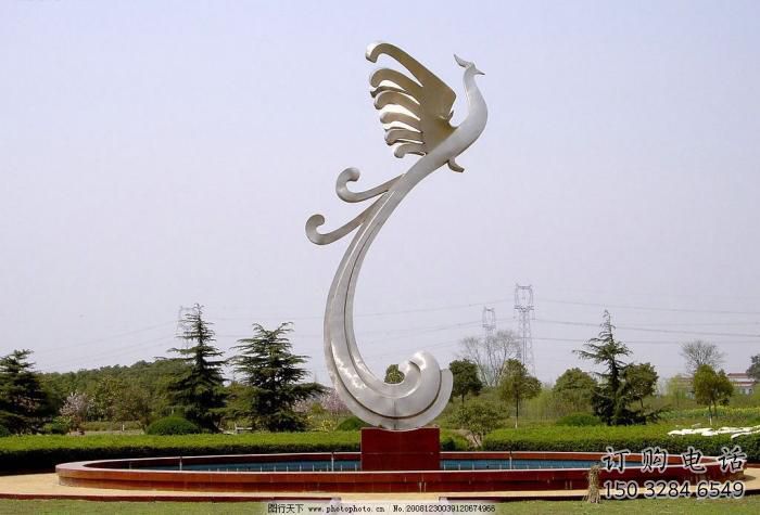 镜面凤鸟雕塑厂家 现代公园摆件 游乐场异形凤鸟雕塑 镜面凤鸟雕塑厂家 现代公园摆件 游乐场异形凤鸟雕塑