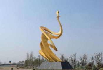 锻造凤鸟雕塑厂家 现代喷漆摆件 广场现代凤鸟雕塑