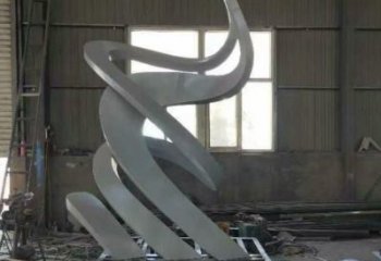 切面凤鸟雕塑厂家 现代抽象摆件 商场现代凤鸟雕塑