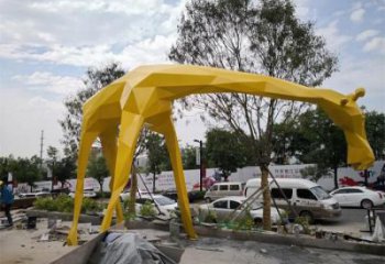 公园小鹿雕塑厂家 中式切面小品 风景区仿古小鹿雕塑