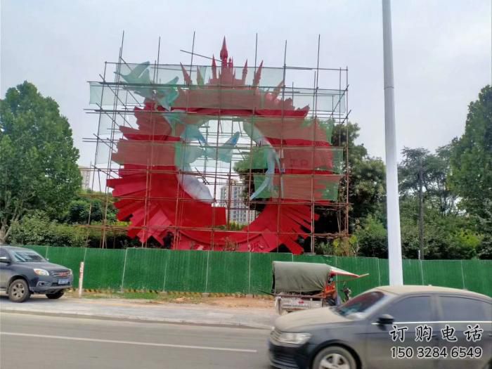 商场海鸥雕塑厂家 中式室内小品 现代拉丝海鸥雕塑