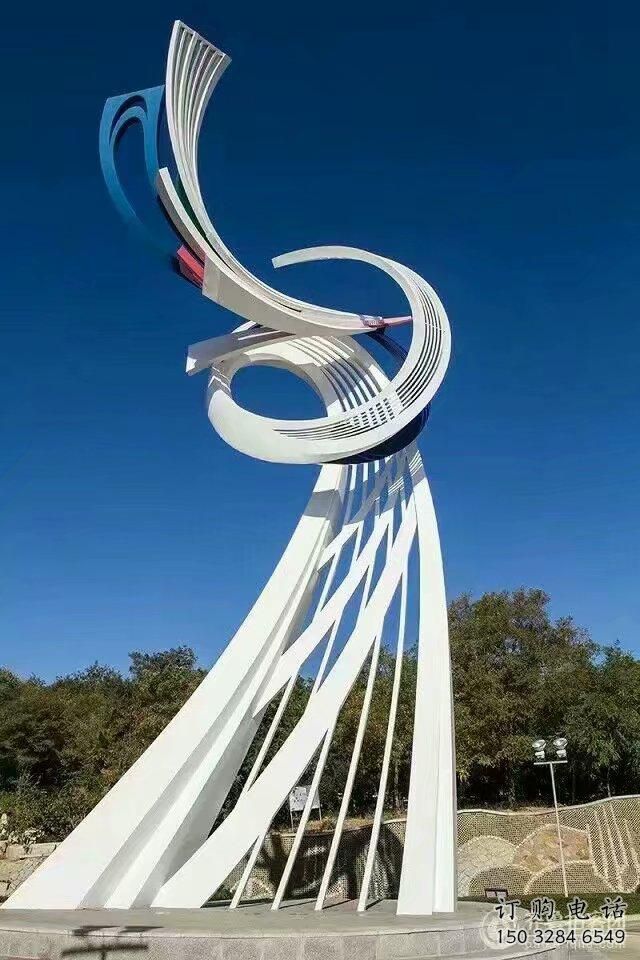 喷漆海鸥雕塑厂家 公园广场小品 草地切面海鸥雕塑