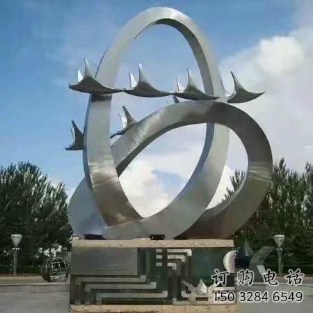 彩绘海鸥雕塑厂家 现代喷漆小品 草地切面海鸥雕塑