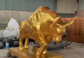 风景区金牛雕塑厂家 中式户外摆件 现代仿古金牛雕塑