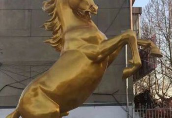 仿真骏马雕塑厂家 大型烤漆摆件 公园喷漆骏马雕塑